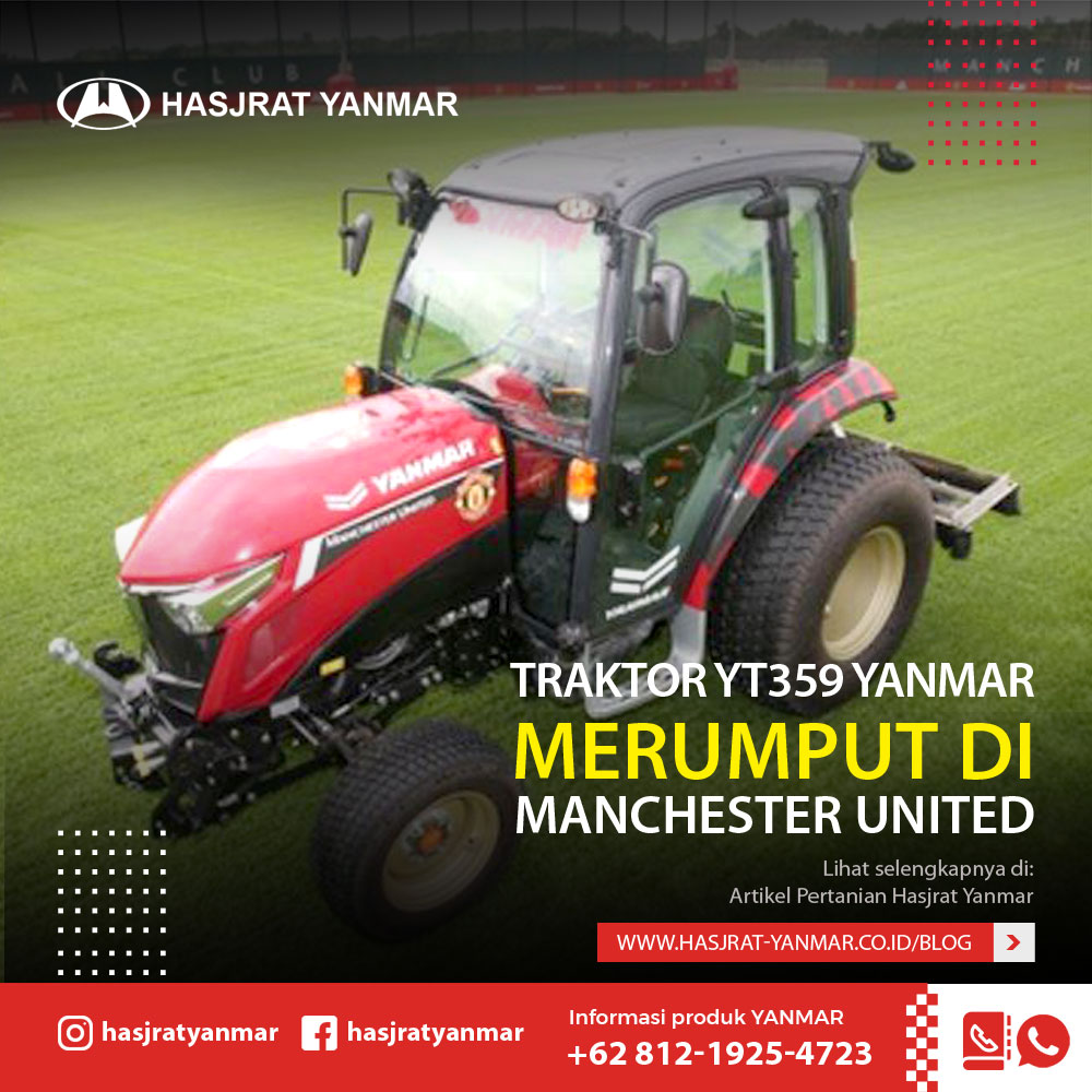 Traktor-YT359-Yanmar-Merumput-di-Manchester-United