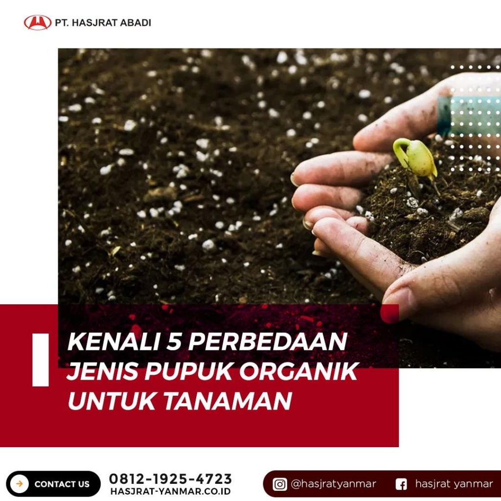 Kenali 5 Perbedaan Jenis Pupuk Organik Untuk Tanaman - Hasjrat Yanmar