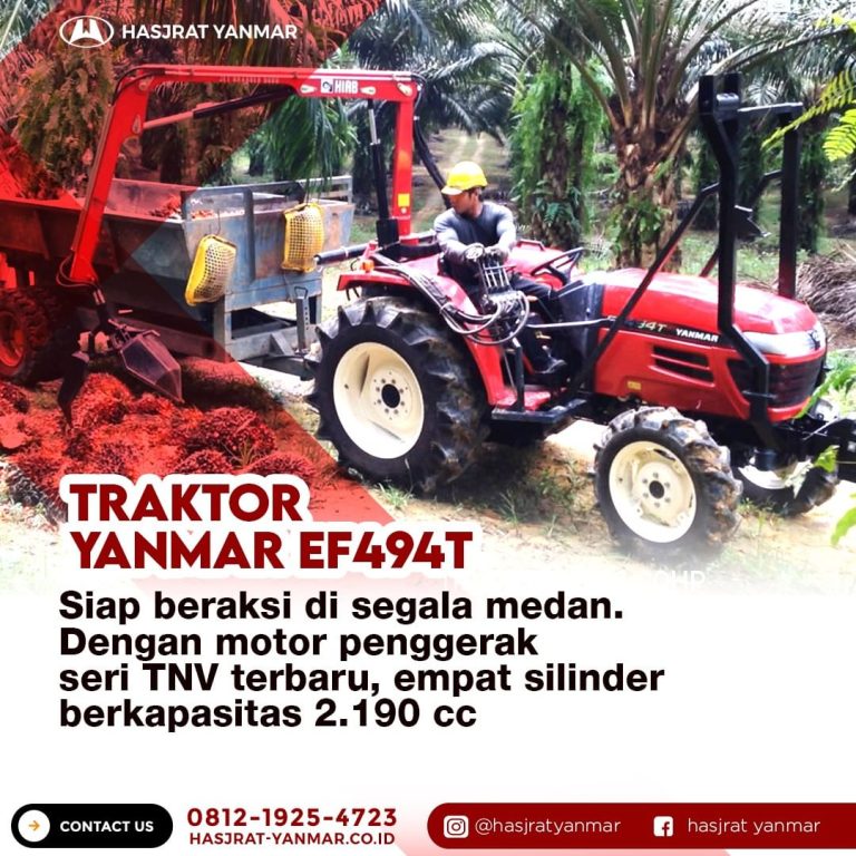 Siap Beraksi Di Segala Medan! Ini Dia Traktor Pertanian Yanmar EF494T