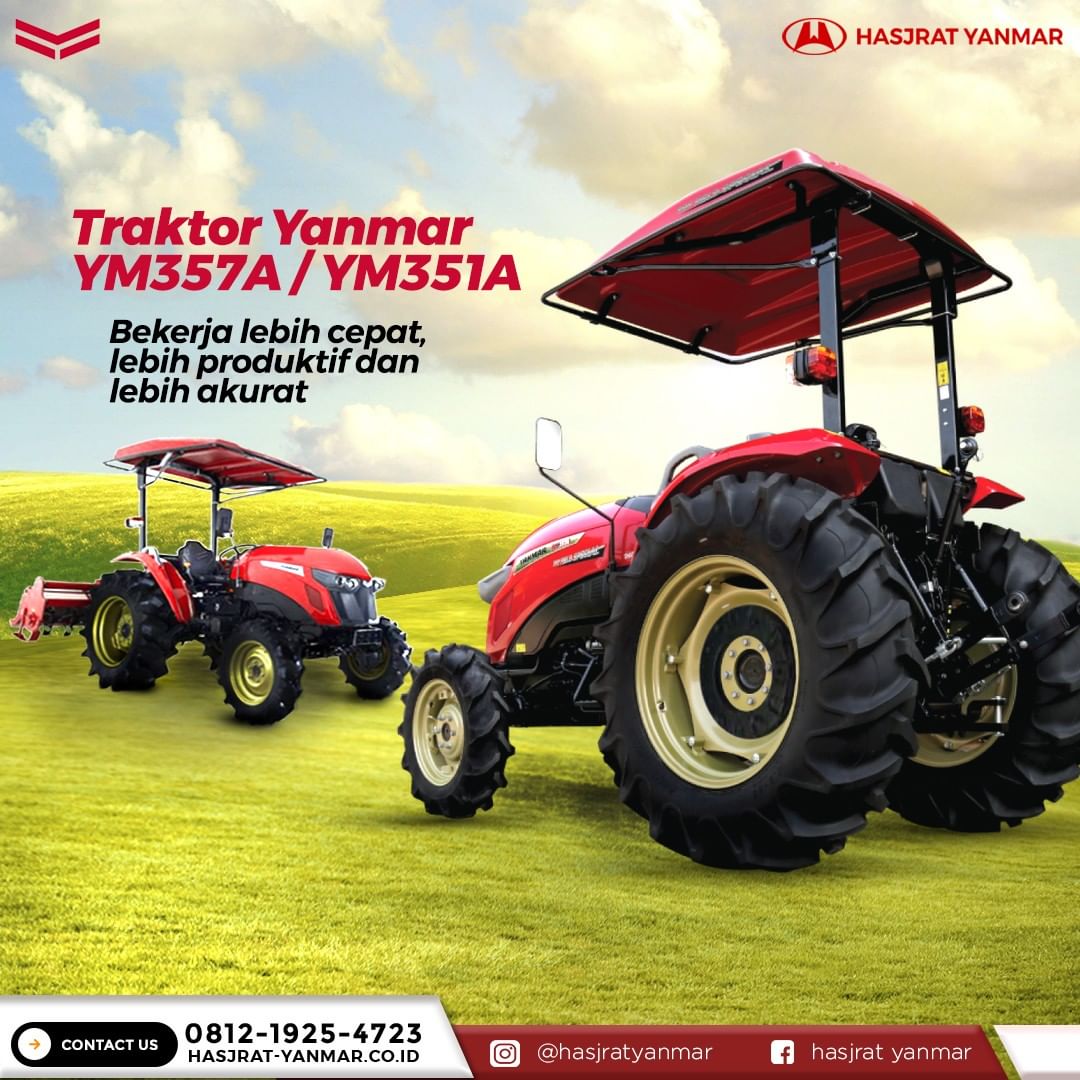 Bekerja Lebih Produktif Dan Akurat Bersama Traktor Yanmar YM 351 A & YM ...