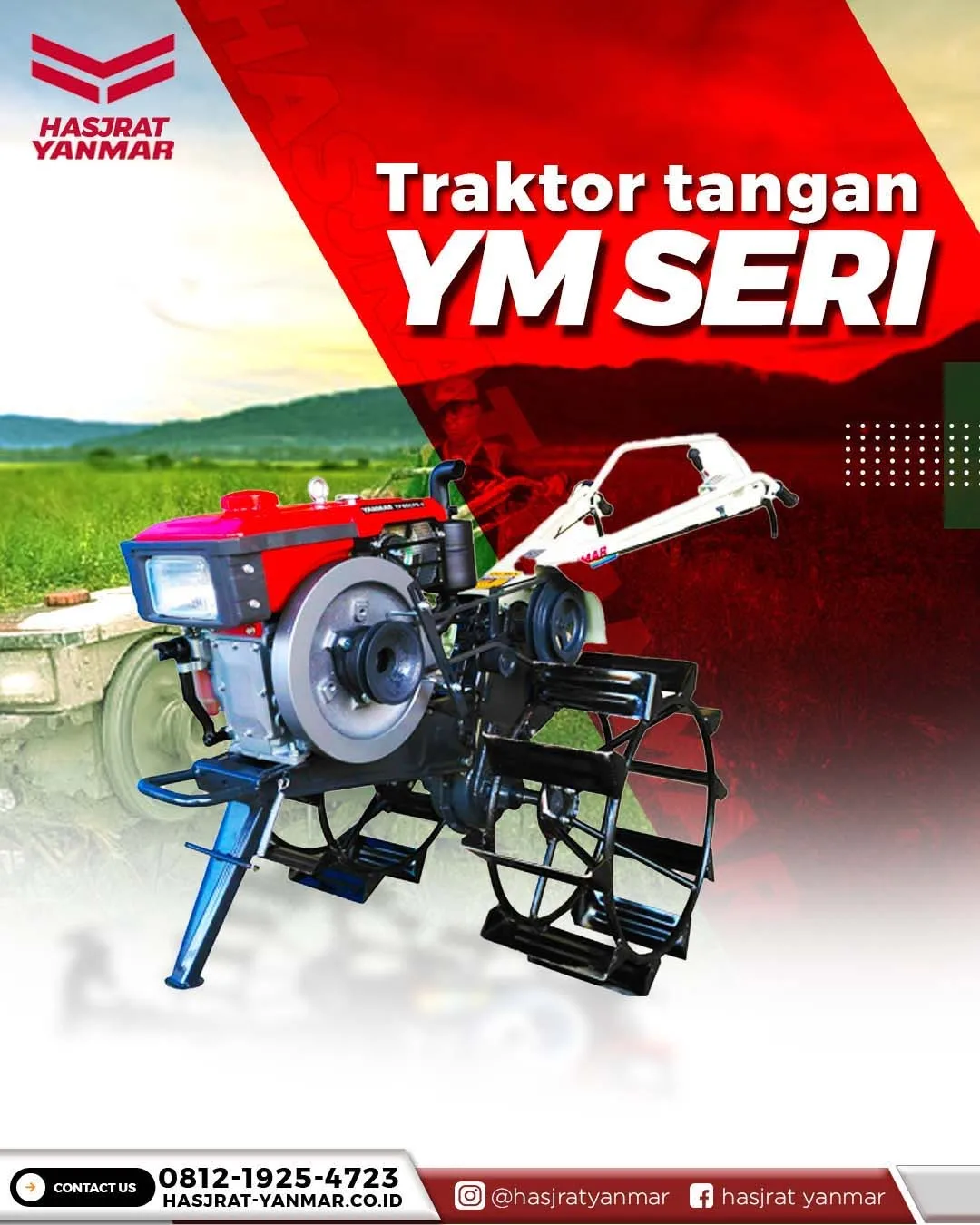 Traktor Tangan YM Seri untuk Olah Lahan Lebih Efisien